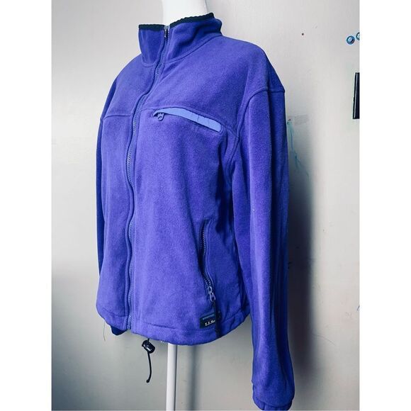 LL Bean Windblock Fleece purple Size L - Picture 4 of 8